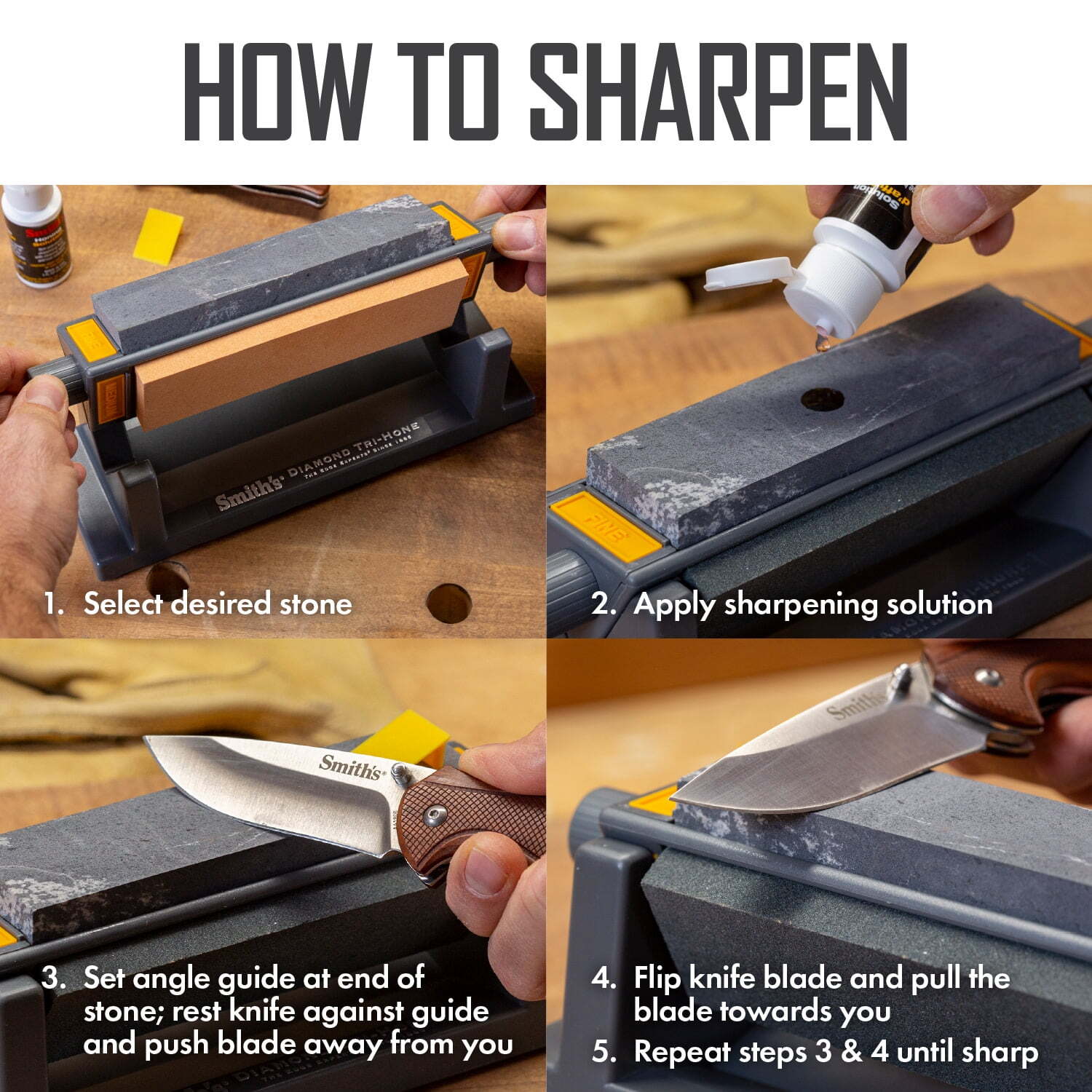 Smith’s TRI6 Tri-Hone Stone Sharpening System