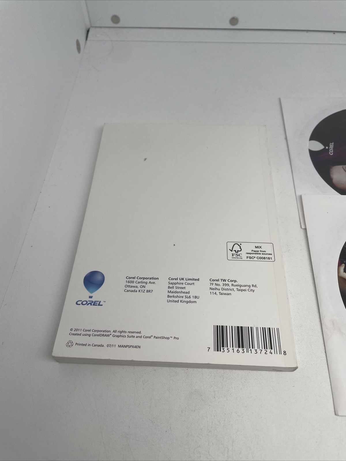 Corel Paintshop Pro X4 2 Discs User Guide Clean