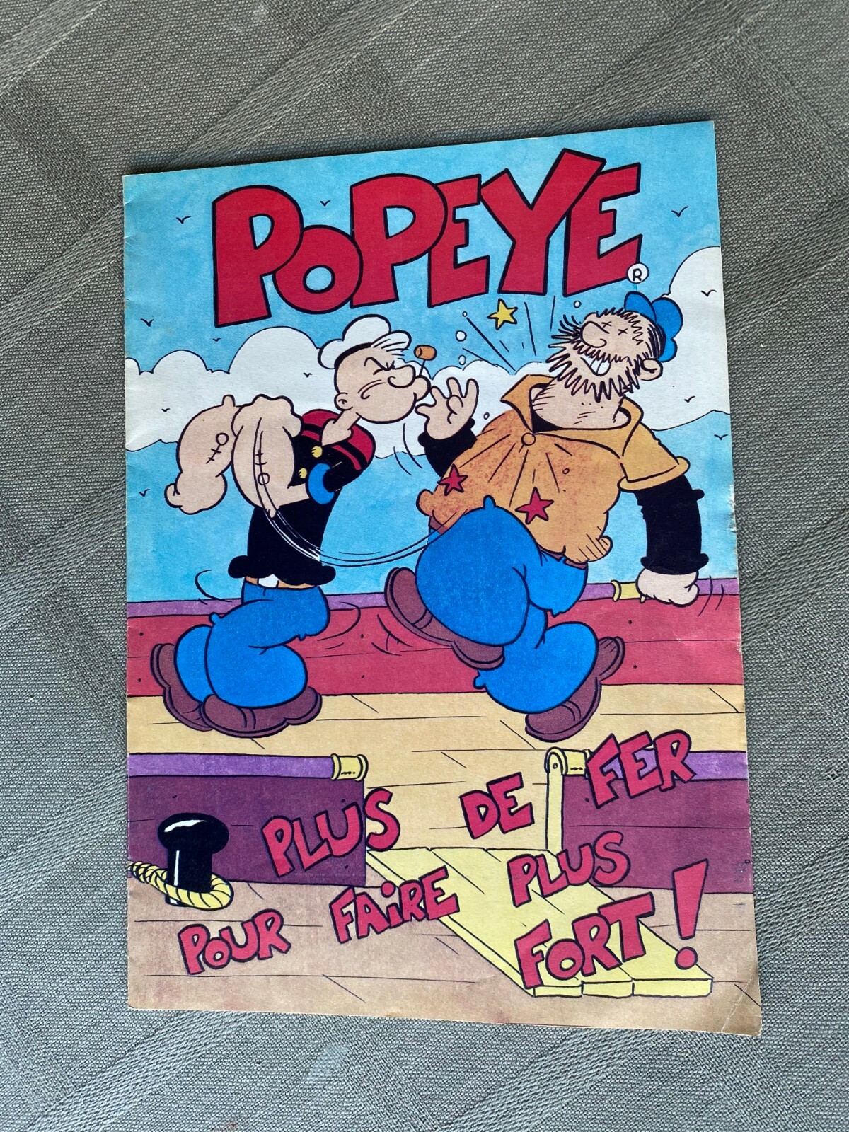 Popeye More Iron to Be Stronger! Advertising Ed 1993 in Very Good Condition