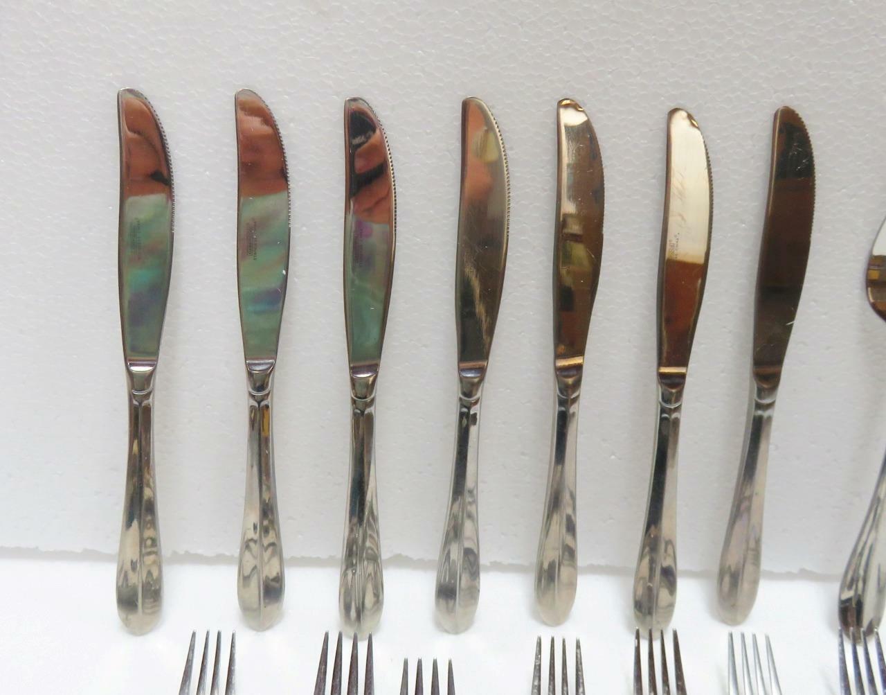 Cambridge Stainless Flatware 28 Piece Lot - Shiny Finish