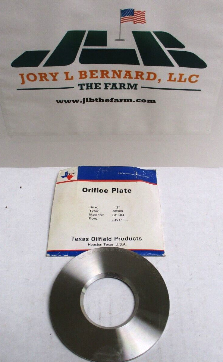 TOP , ORIFICE 304 SST PLATES , TYPE: SP500 , 3" - 1.500 , LOT OF 12