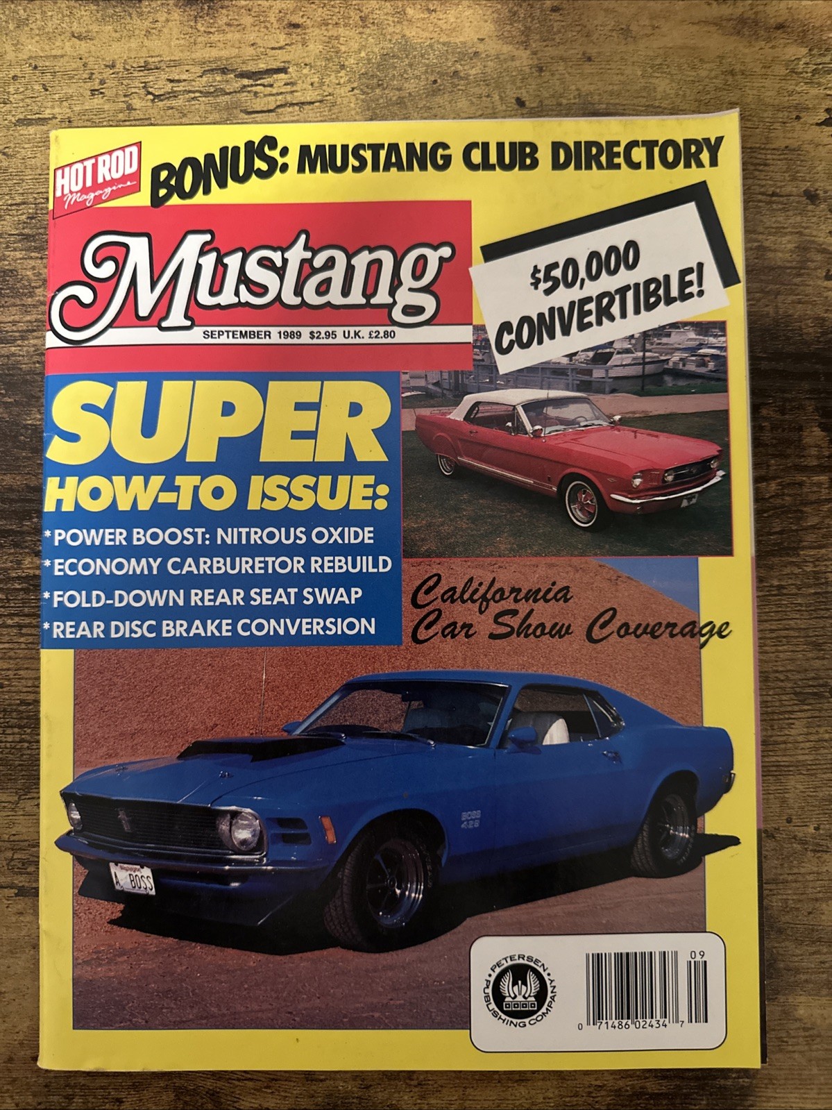 MUSTANG Hot Rod Magazine September 1989