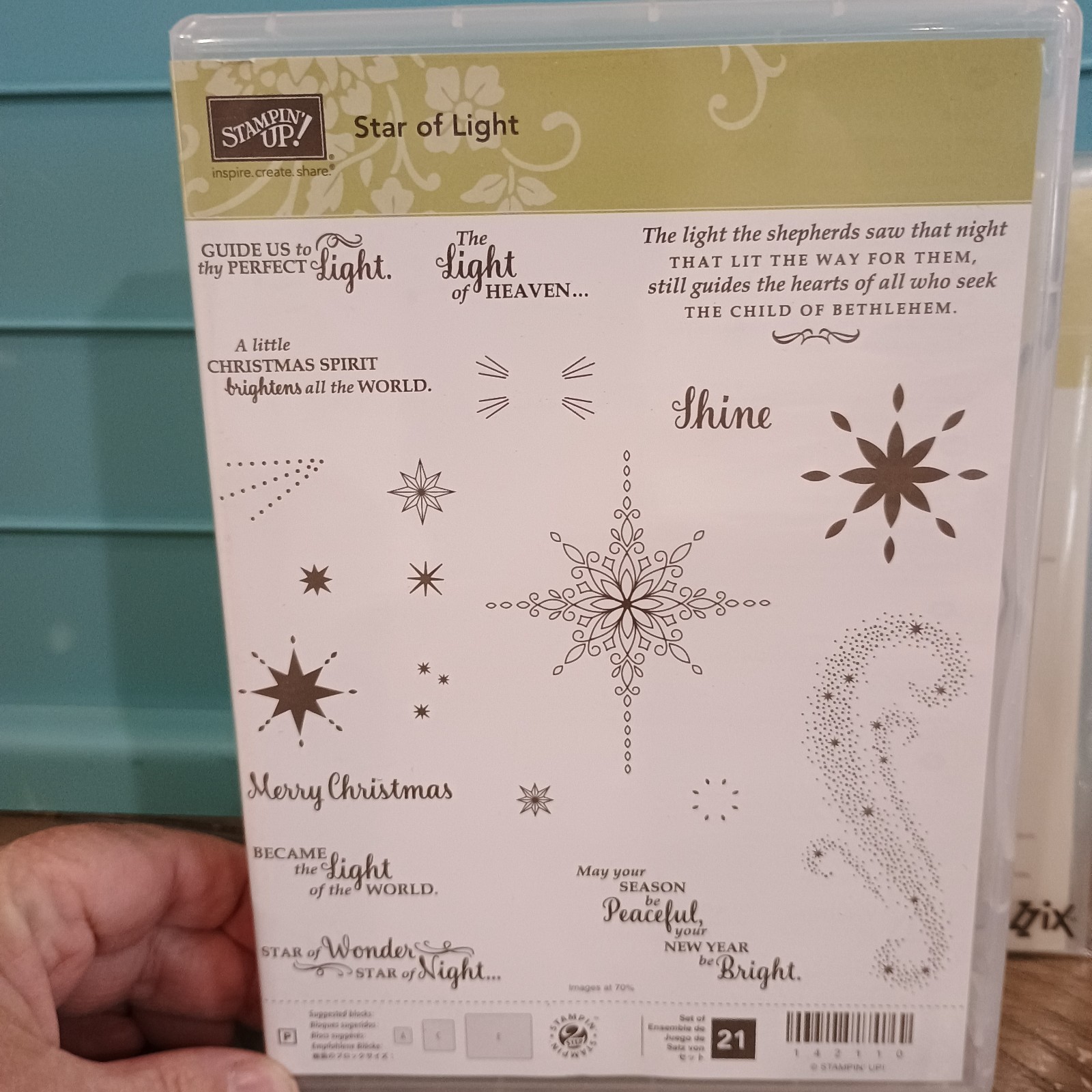 Stampin' Up Star of Light Photopolymer Stamp Set & Starlight Thinlits Dies New