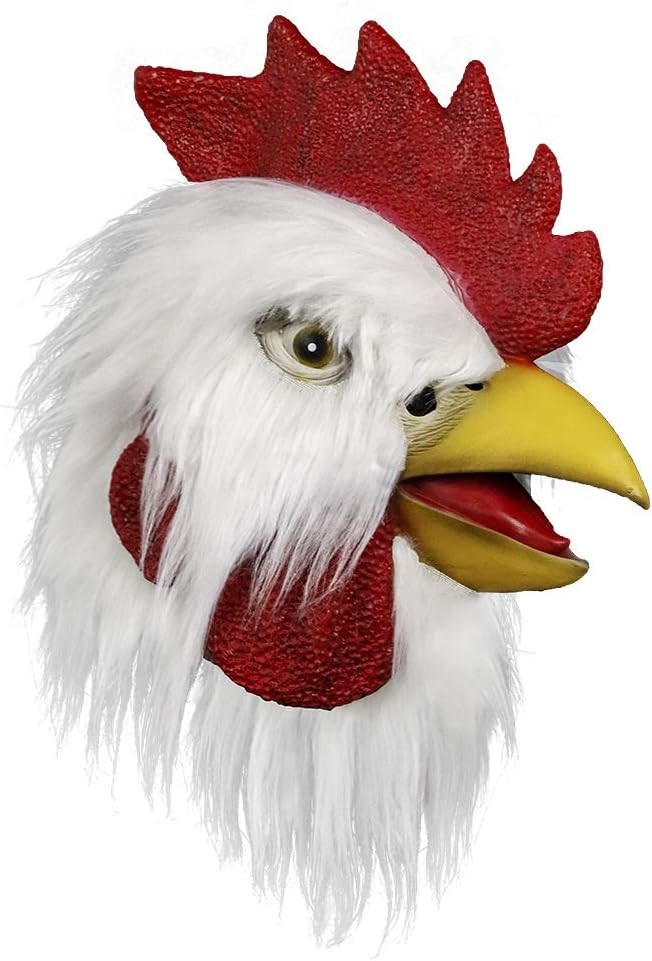 MOLEZU Rooster Mask Chicken Head for Adult, Animal Cock Latex Props for...