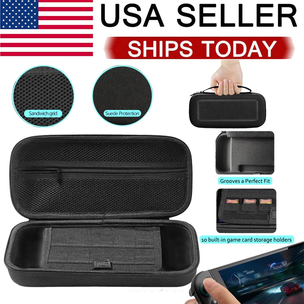 Carrying Case for Nintendo Switch 2 (2025) Rugged Protective Travel Bag Cover