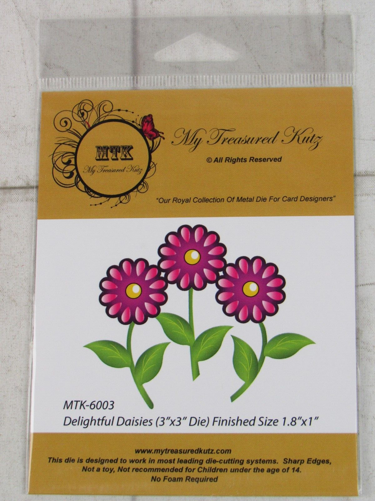 My Treasured Kutz, Metal Die, Daisies, MTK-6003