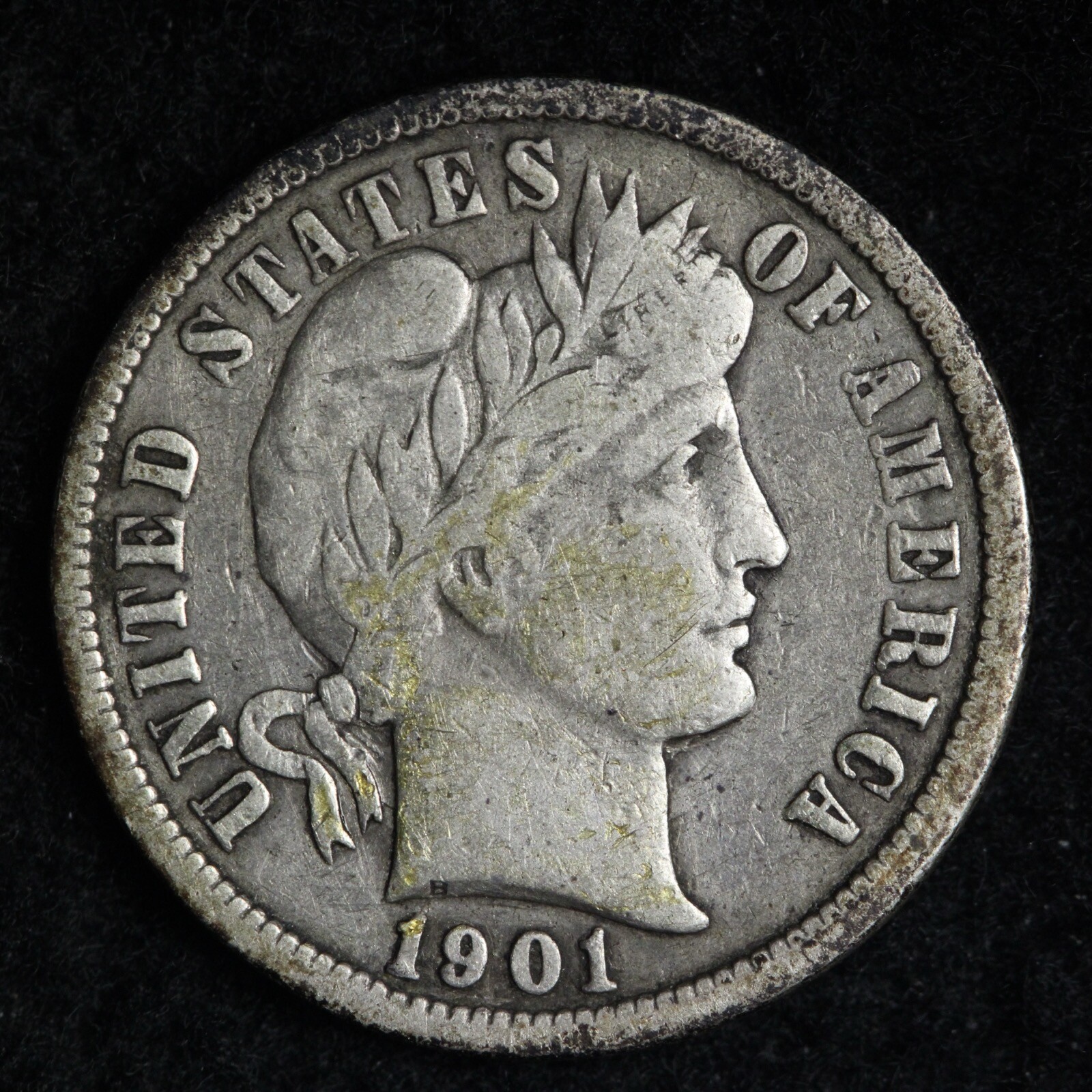 1901-O Barber Silver Dime CHOICE XF E190 GNF