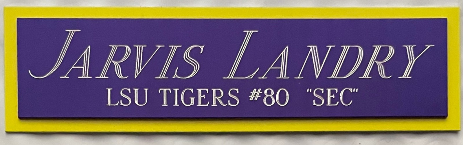 JARVIS LANDRY LSU NAMEPLATE FOR AUTOGRAPHED Signed FOOTBALL-HELMET-JERSEY-PHOTO
