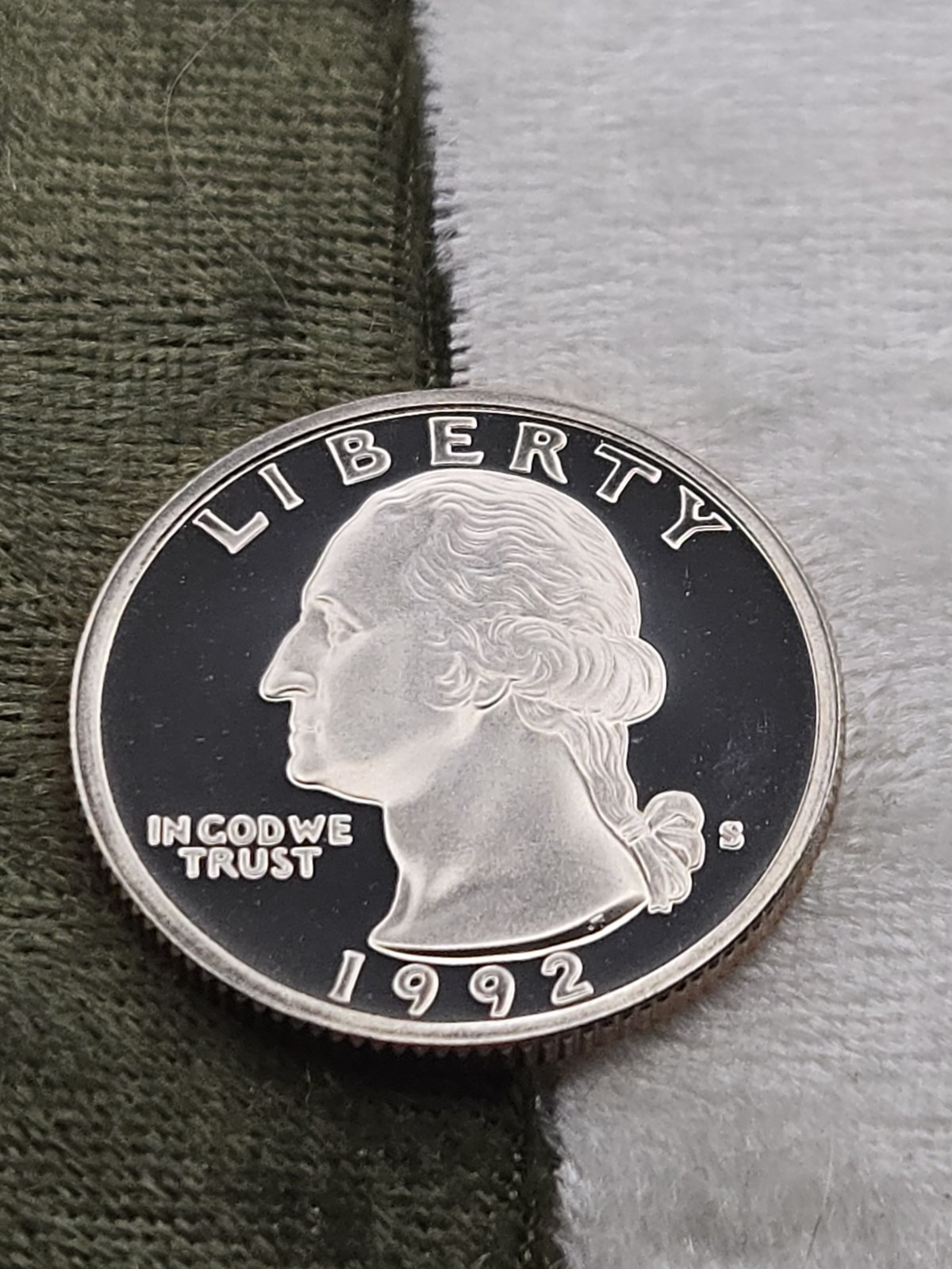 1992 Washington Quarter DeepCam Proof 25c Coin