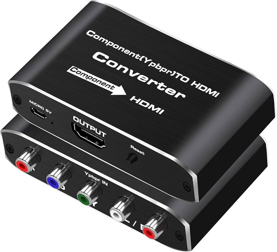 Component YPbPr RGB to HDMI Converter 1080P Adapter for PS2 N64 DVD