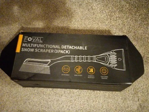 Foval Multifunctional Detachable Snow Scraper Set 3 Pack