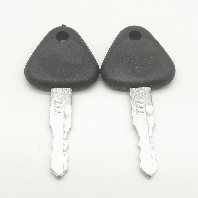 (2) Ignition Keys For Volvo, Samsung Excavator Heavy Equipment # 777, 14529178