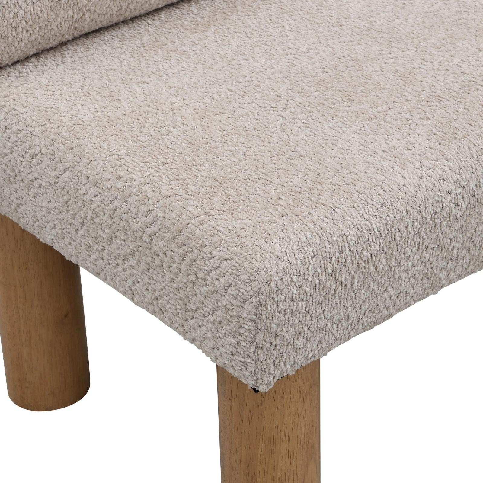 Rustic Modern Dining Bench Upholstered With Backrest And Natural Solid Wood Leg