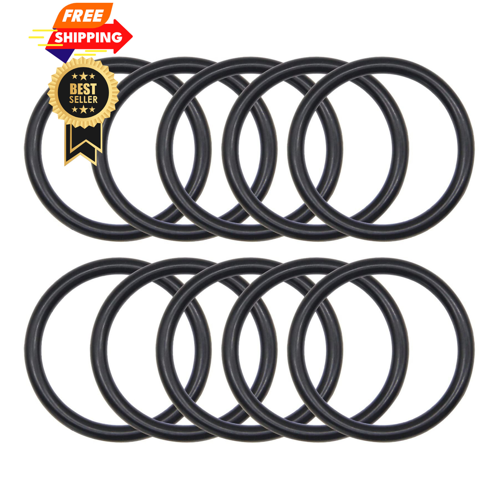 (10 PCS) 876-174 Piston O-Ring Part Compatible with Hitachi NV45AA Black