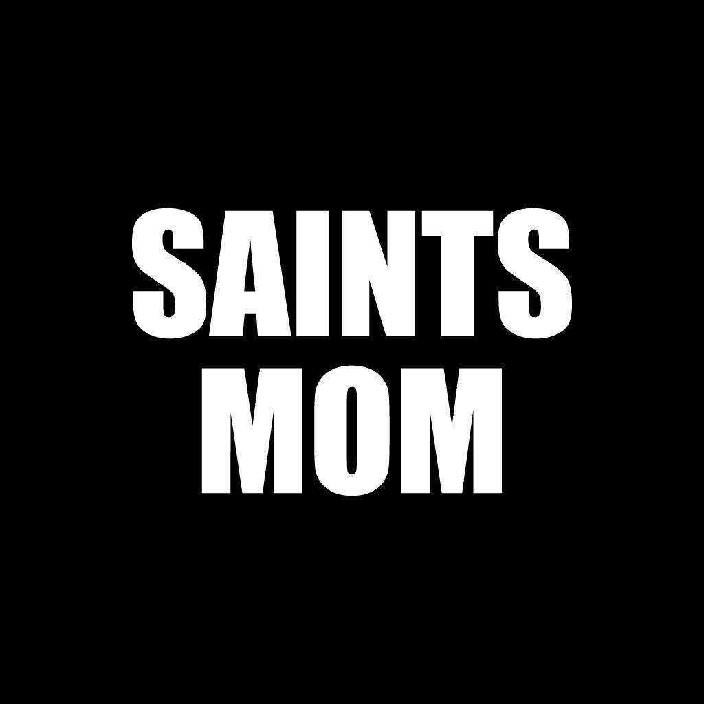 Saints Mom Black Folding Camping Chair with Carry Bag