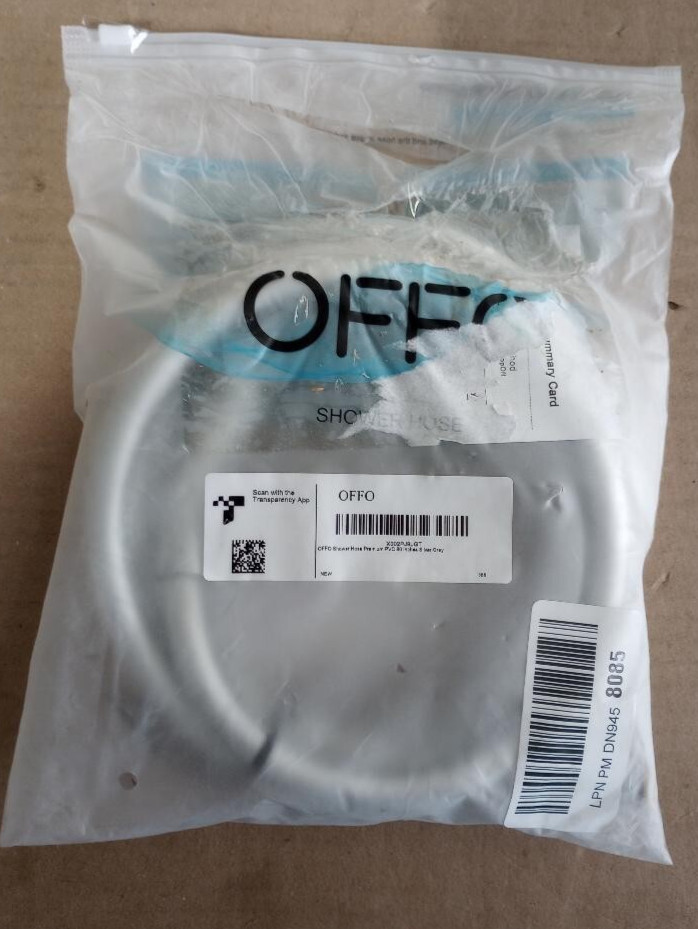 NEW OFFO 80" Hand Shower Hose Premium PVC 1/2" (Silver) Free Ship