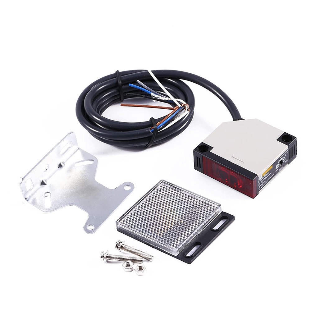 E3JKR4M1 Photoelectric Sensor Switch with Reflective Lens DC12 24V AC90250V 3A