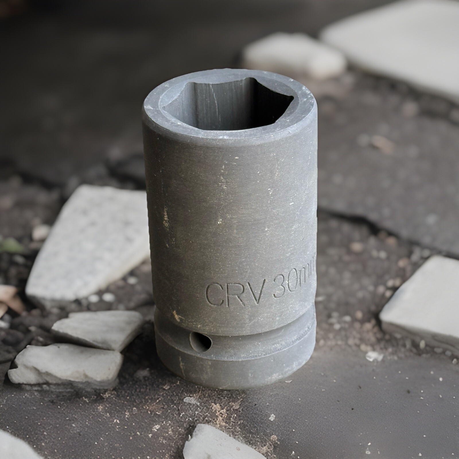 30mm Deep Impact Socket 1" Square Drive 6 Point Metric Cr-V Axle Nut Spindle Air