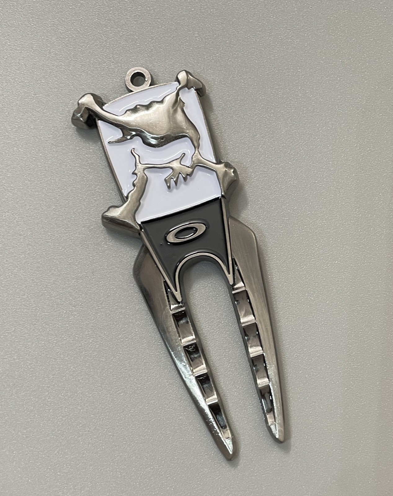 Oakley Golf X-Metal Skull Divot Repair Tool white Stainless Rare