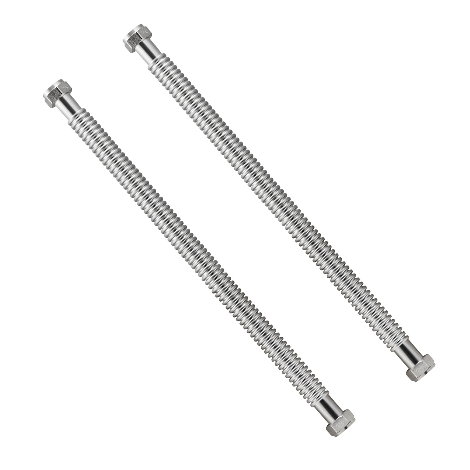 24inch Stainless Steel Corrugated Water Heater Connector Flexible for Female ...