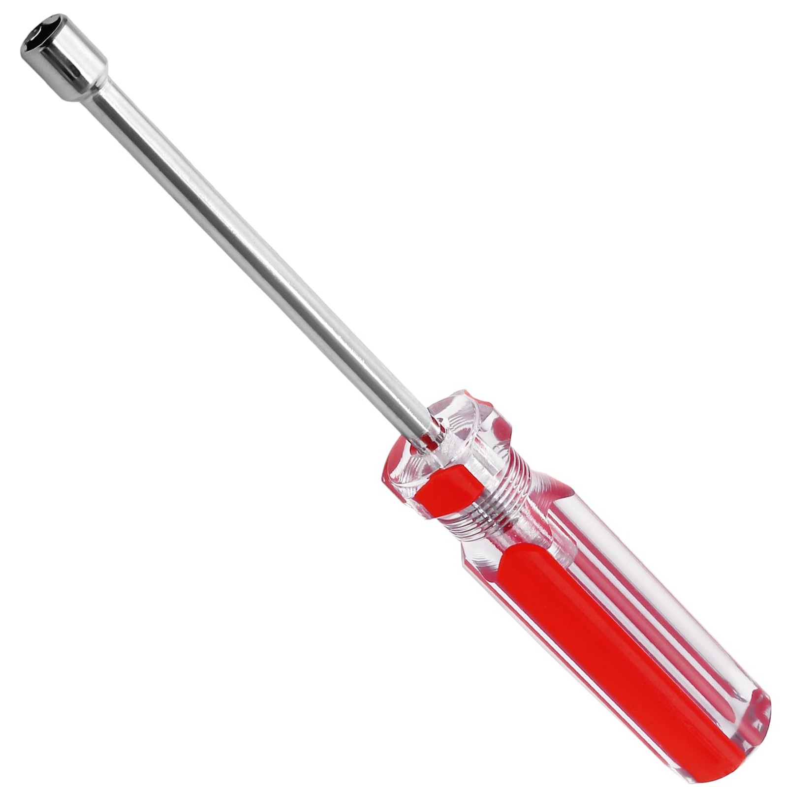 1/4 Inch Hex Nut Driver, Socket Wrench Screwdriver with 3.7-Inch Hollow Shaft...