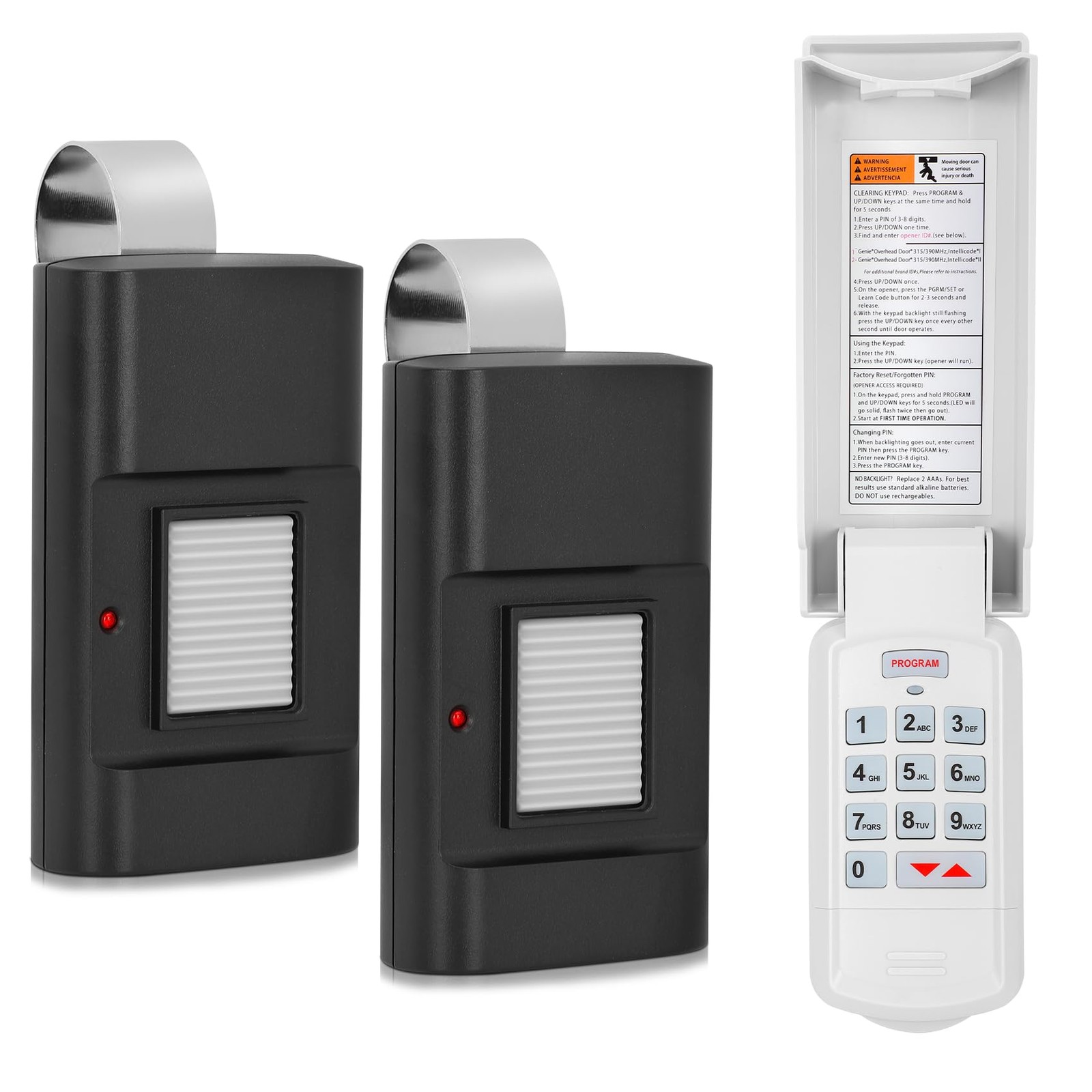for 1050 Linear Stanley Multicode Garage Door Remote Keypad Universal，310MHz 10