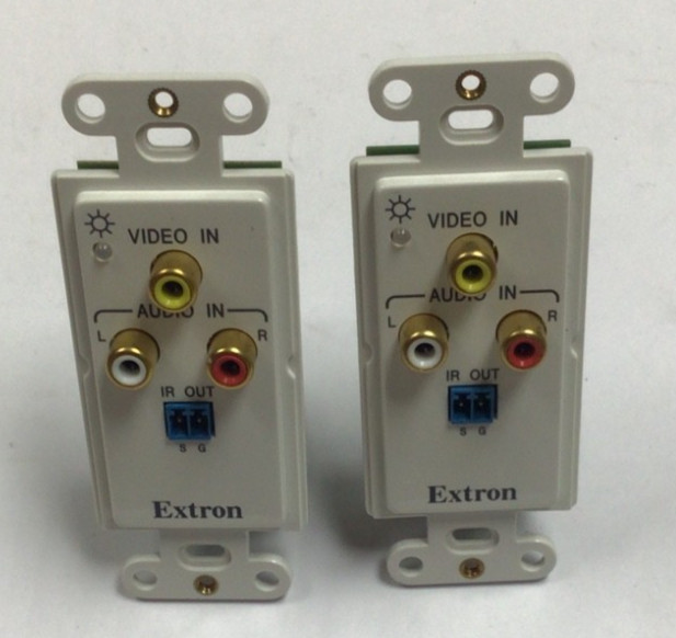 Extron Electronics Wall Mount Single Gang Video In Audio In 33-1328-07 ,Lot of 2