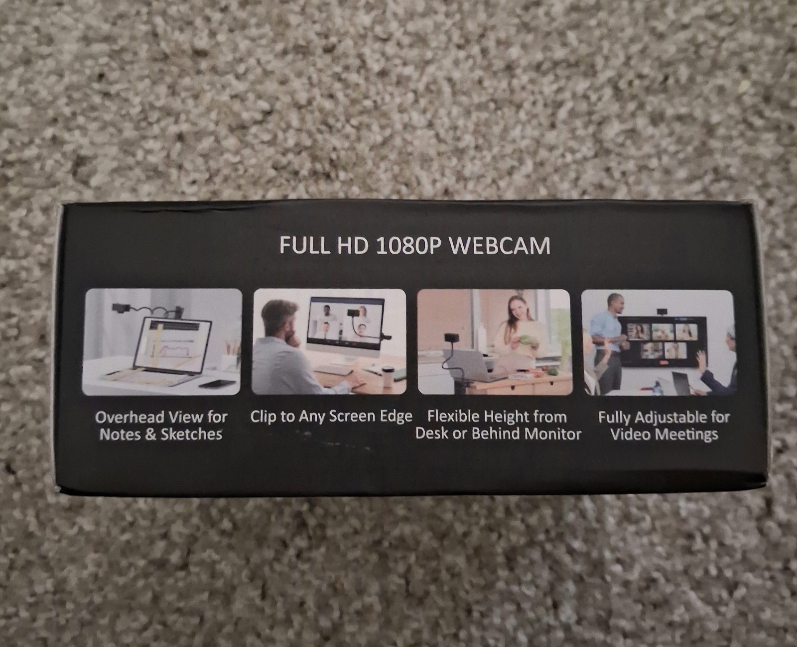 Full HD 1080P Clamp On Webcam with Microphone