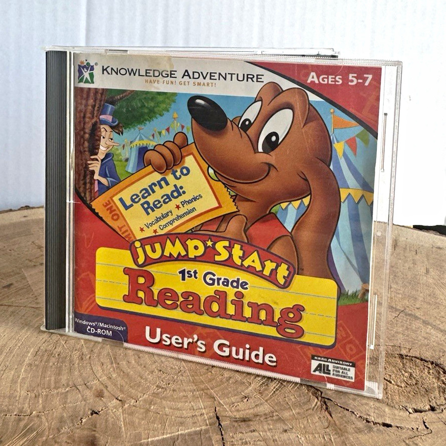 Knowledge Adventure JumpStart 1st Grade Reading PC/Mac CD-ROM w/ User’s Guide