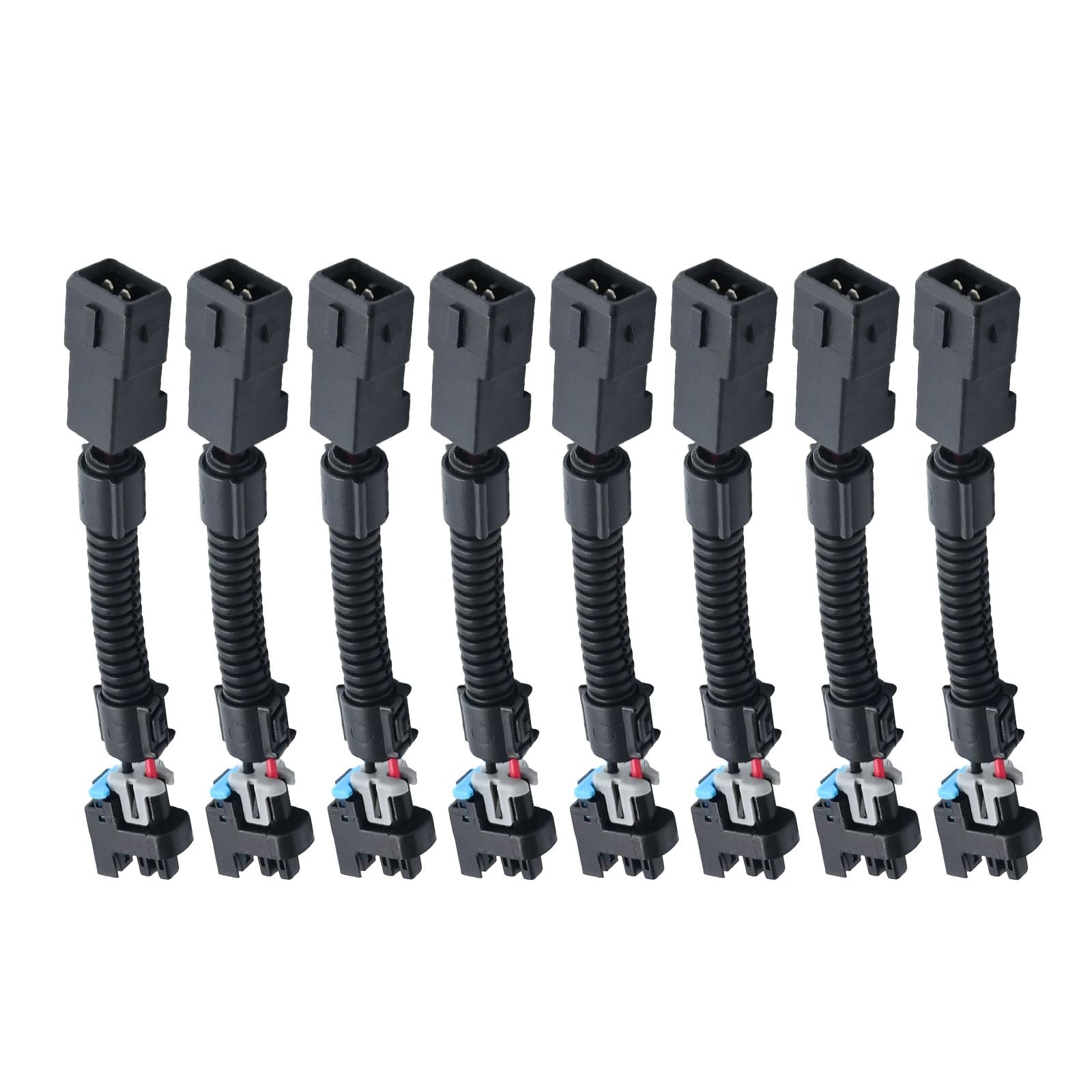 8pcs LS1 LS6 LT1 EV1 Injector Harness，Pigtails to Multec LQ4, LQ9 4.8 5.3...