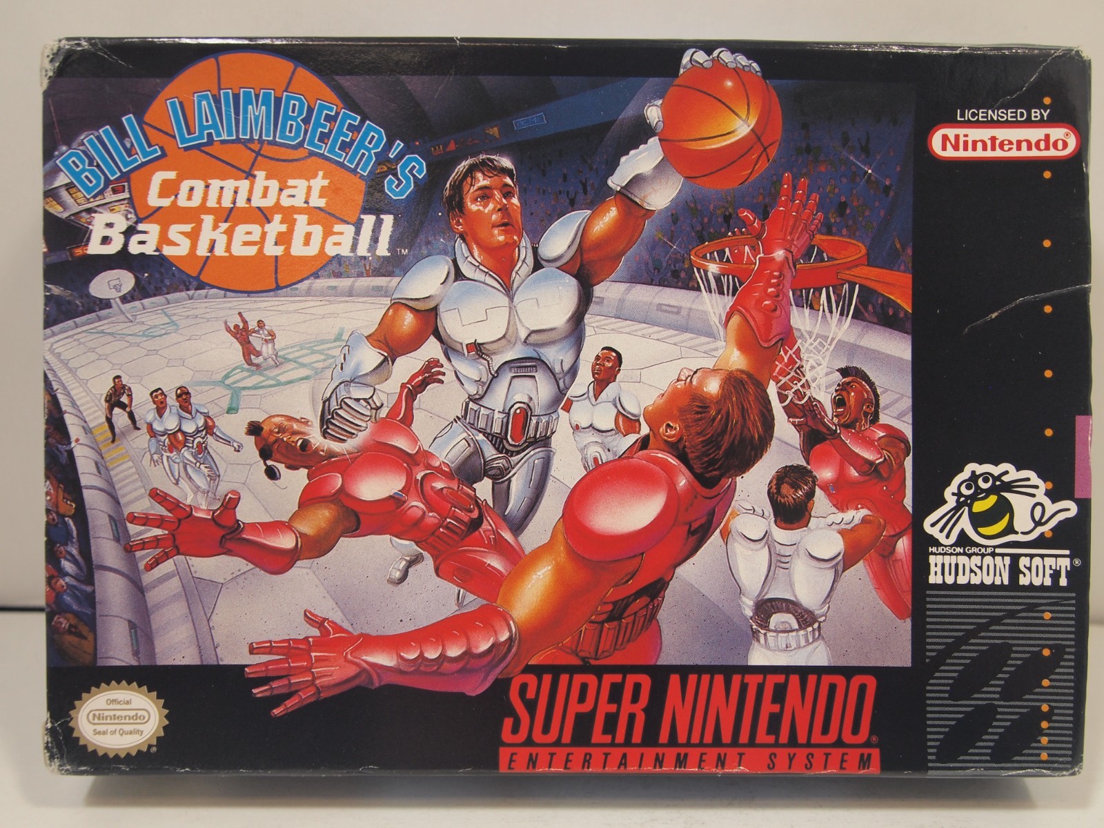 Bill Laimbeer's Combat Basketball (Super Nintendo | SNES) Authentic BOX ONLY