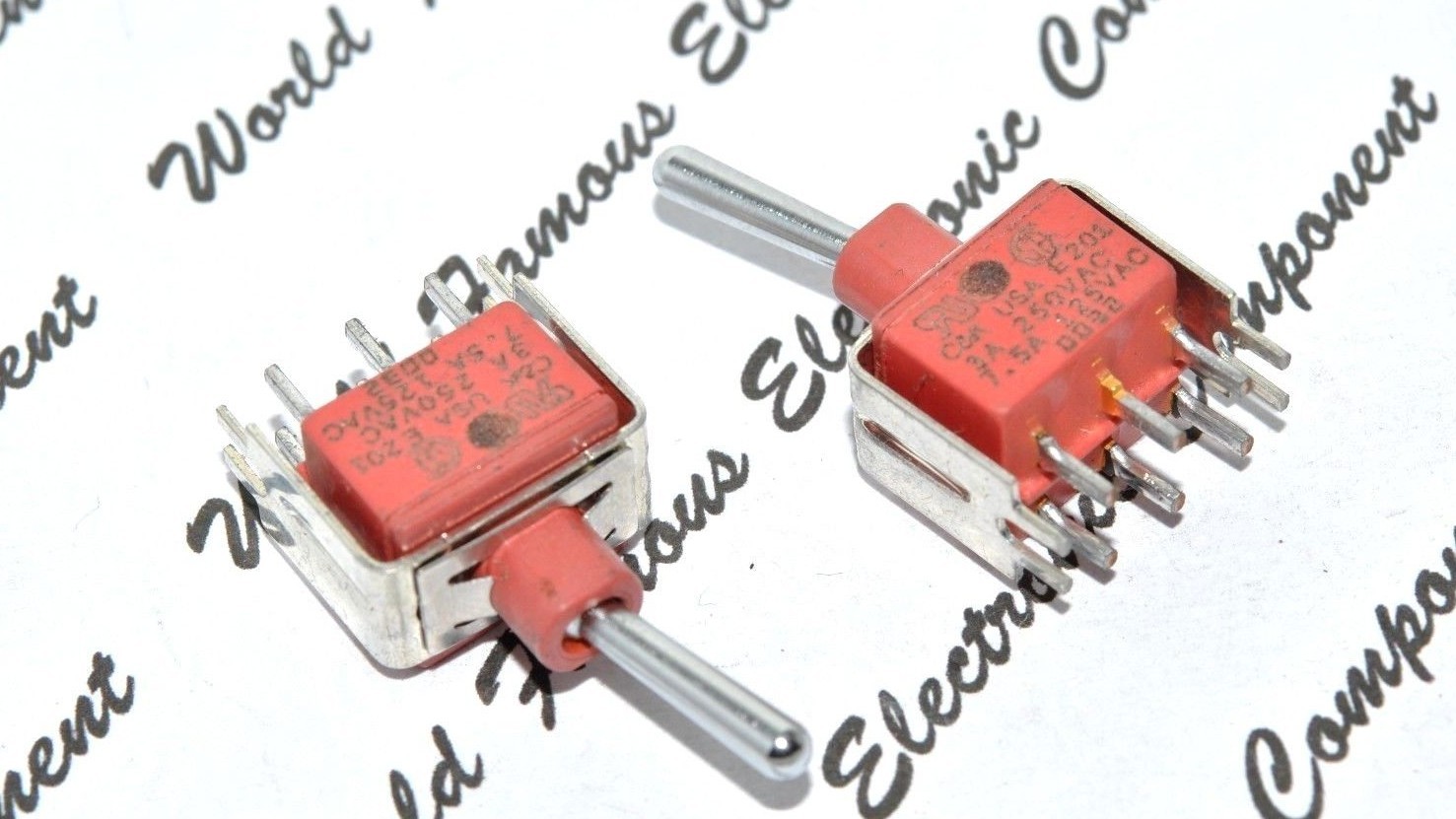 1pcs - C&K E201 3A/250V~ 7.5A/125V- 6-Pin DIP Toggle Power Switch