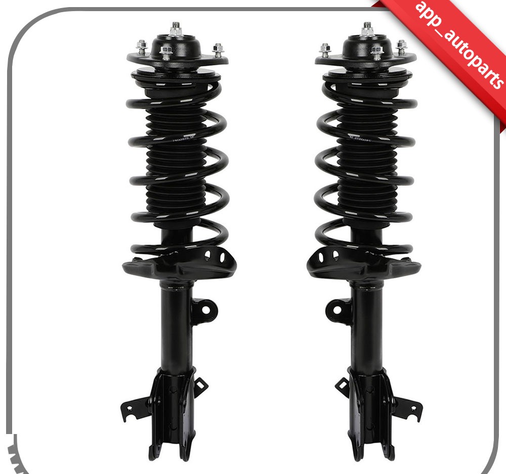 Front Pair Complete Strut Shocks With Coil Springs For Honda Odyssey 2008-2010