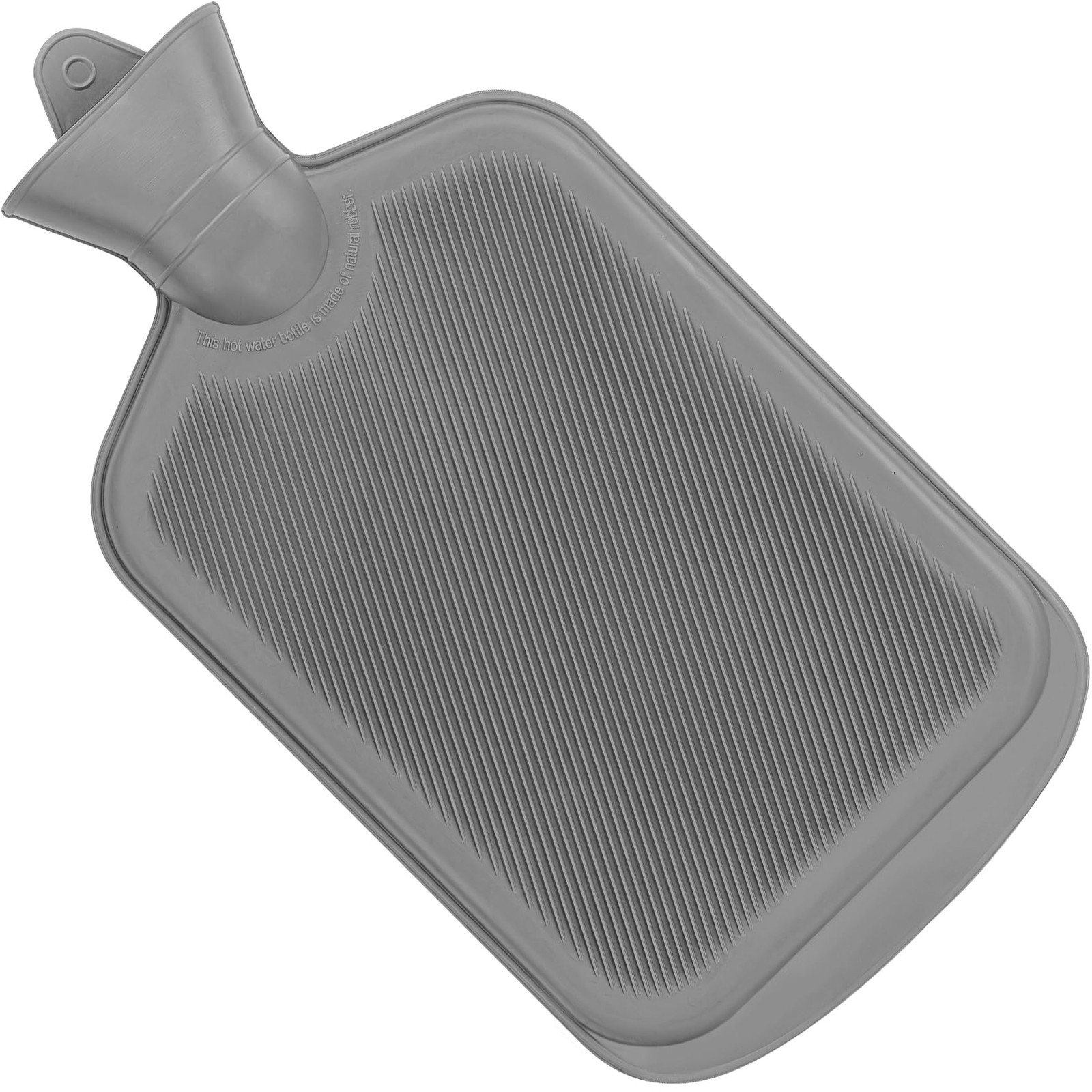 SteadMax [2 Pack] Hot Water Bottles, 2L (68oz) 2 Pack (Large), Pink & Gray