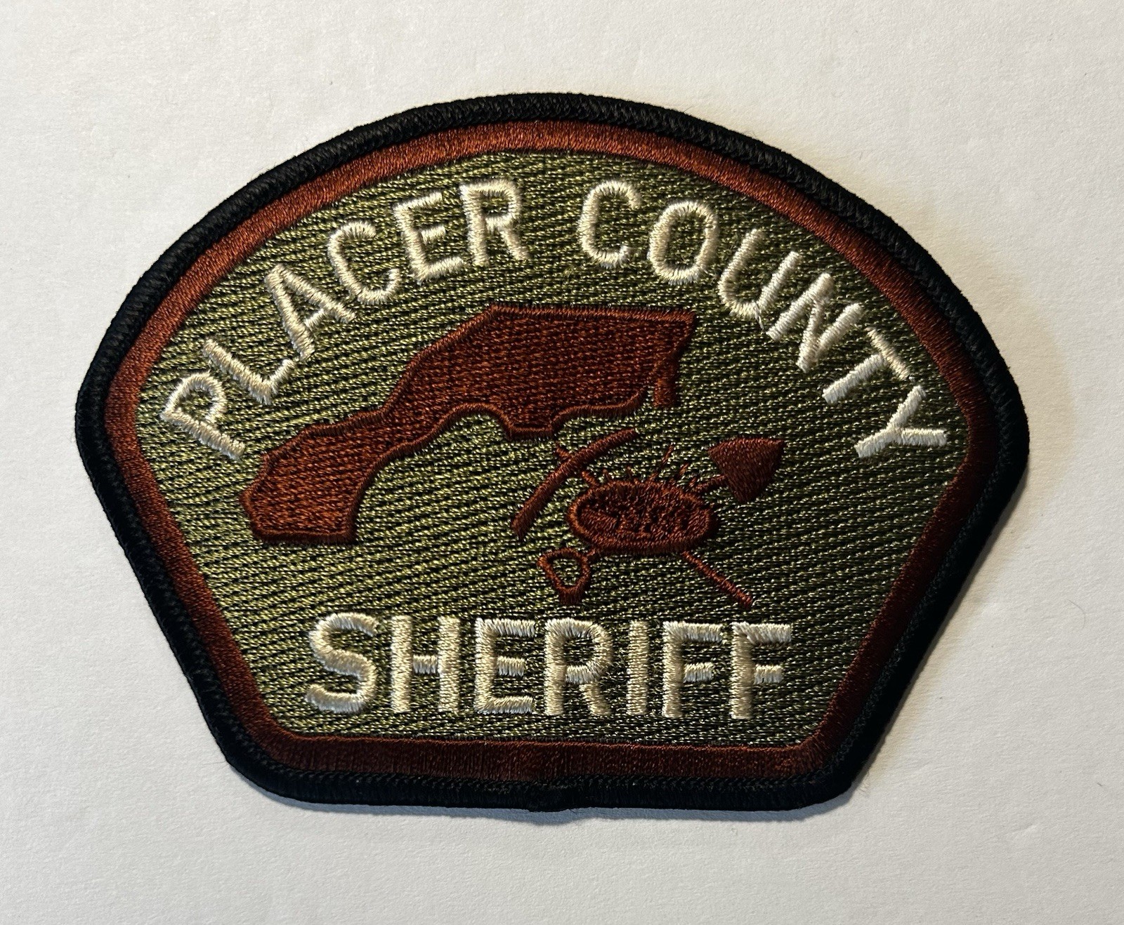 CALIFORNIA CA GREEN PLACER COUNTY SHERIFFS OFFICE SUBDUED SWAT PATCH #PDD33