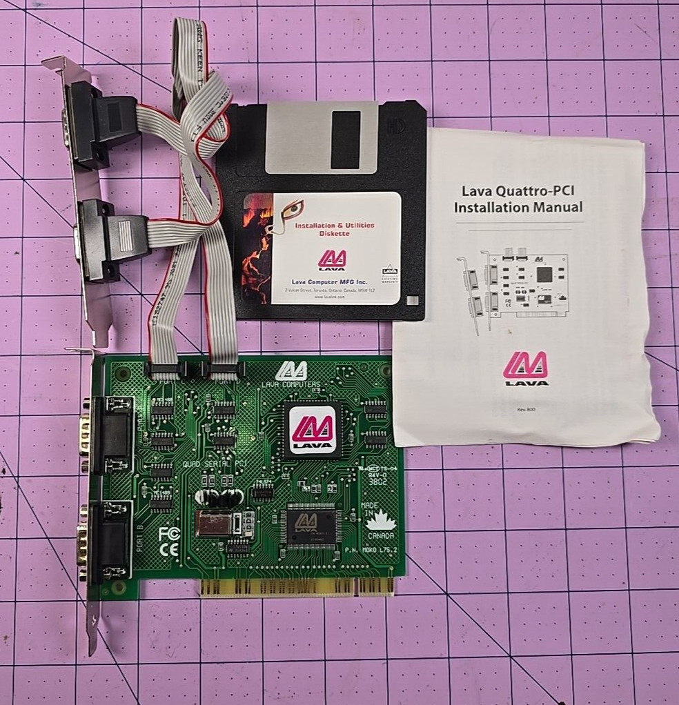 Lava Quatro-PCI card 4 Serial Ports NOS