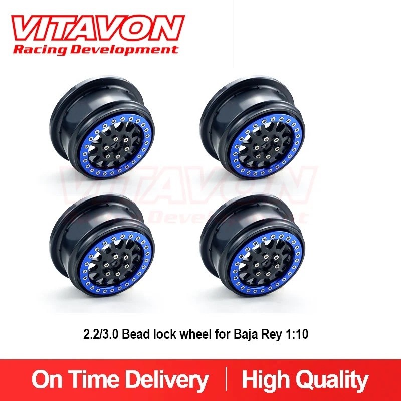 Vitavon CNC Alu Bead Lock Wheel For Losi Baja Rey 1/10, Baja Rey 2.0 1/10