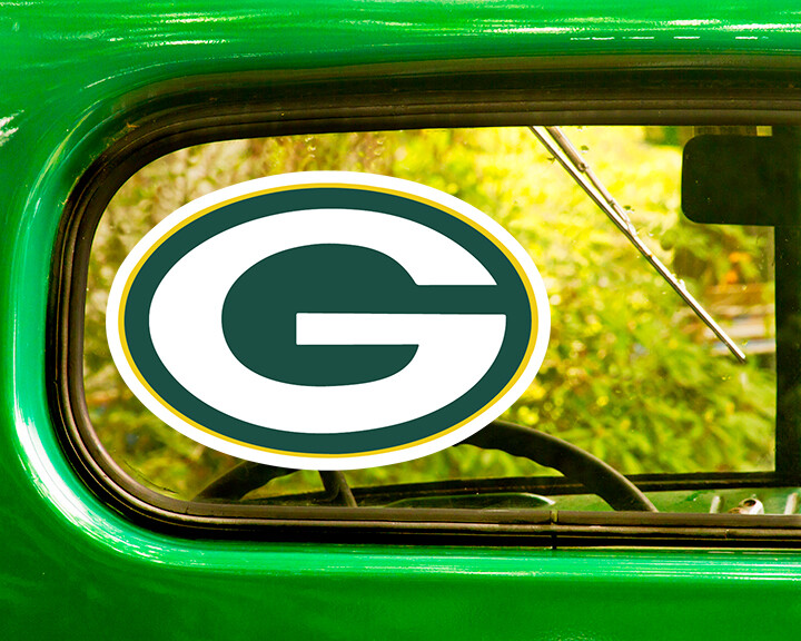2 GREEN BAY PACKERS DECALs Sticker Bogo For Car Window Free Shipping