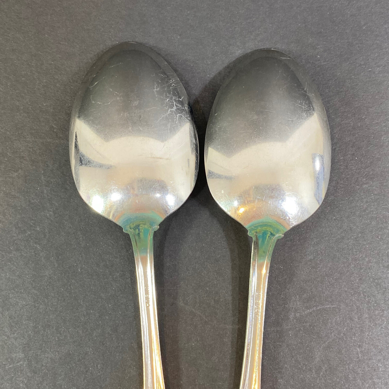 Oneida Arbor-American Harmony Stainless Flatware 2 Serving Spoons