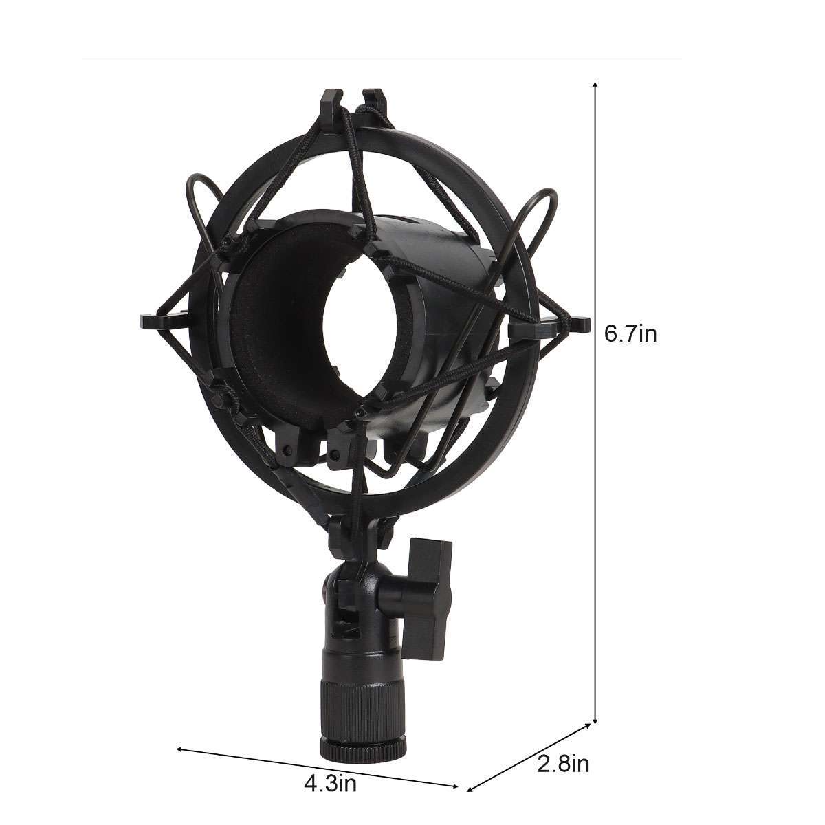 Universal Mic Microphone Shock Mount Clip for Home Studio Podcast Recording