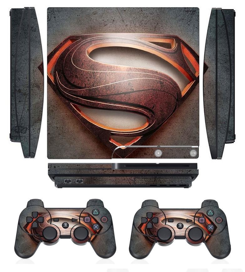 258 Skin Sticker Cover for PS3 PlayStation 3 Slim and 2 controller skins