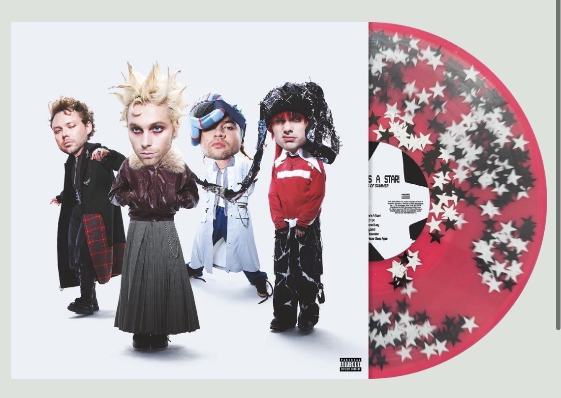5 Seconds Of Summer Everyone’s A Star Confetti Filled Vinyl Bad World Sealed