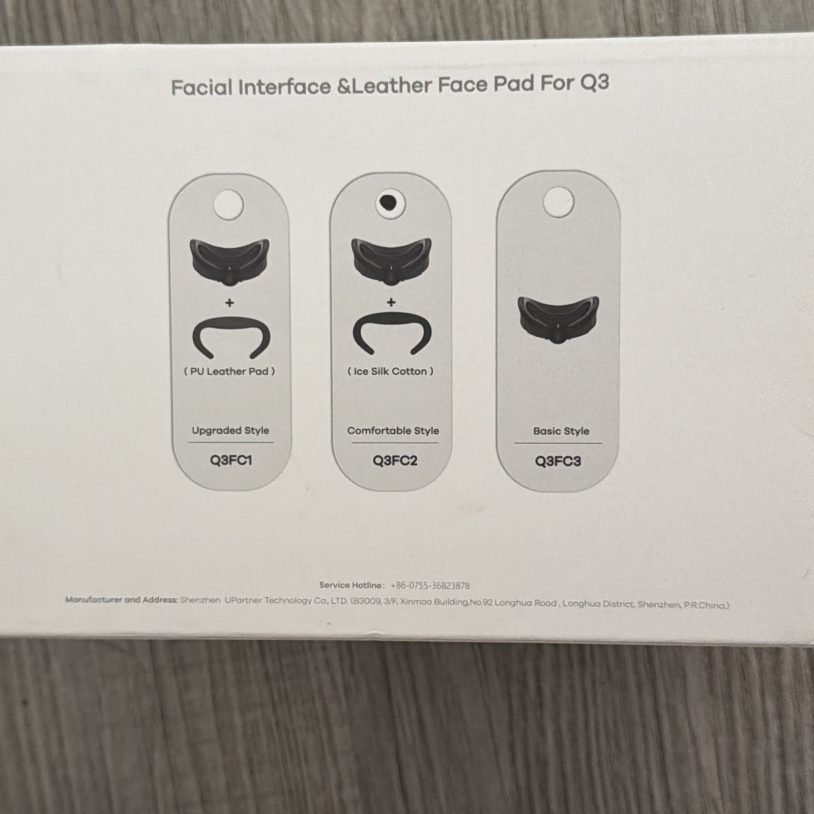 AMVR Facial Interface And Leather Face Pad For Q3