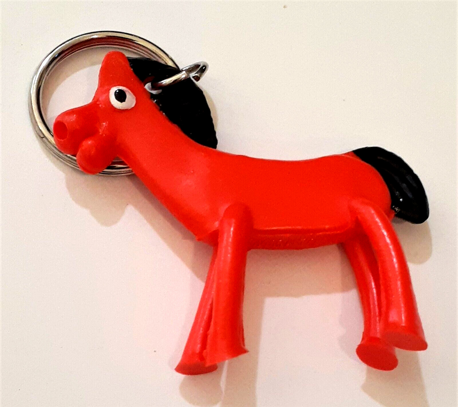 Pokey Horse from Gumby Key Chain Figure Art Clokey New NOS 1985