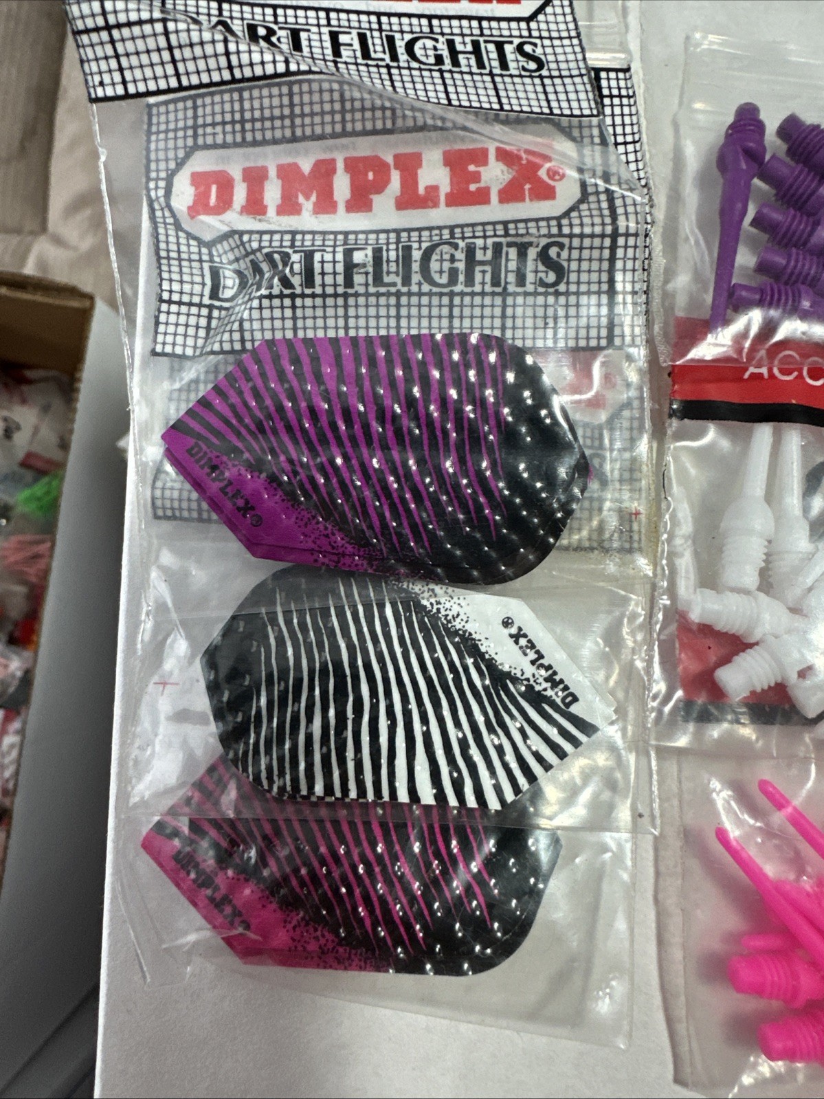 15GM Purple White Pink Themed 3 Soft Tip Dart Set Bundle With Soft Case
