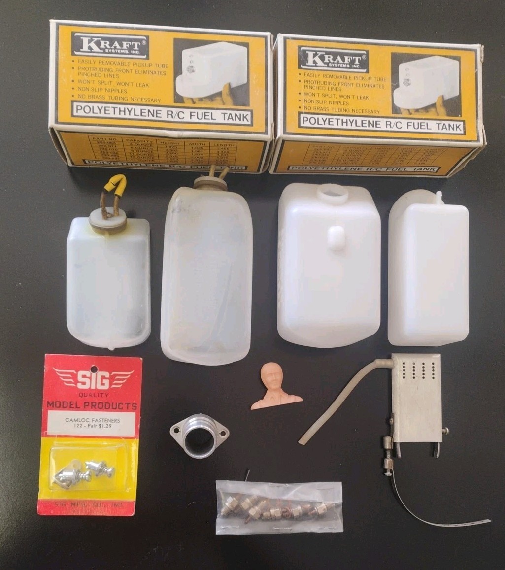 Model Airplane Lot Fuel Tanks -ignitors +More