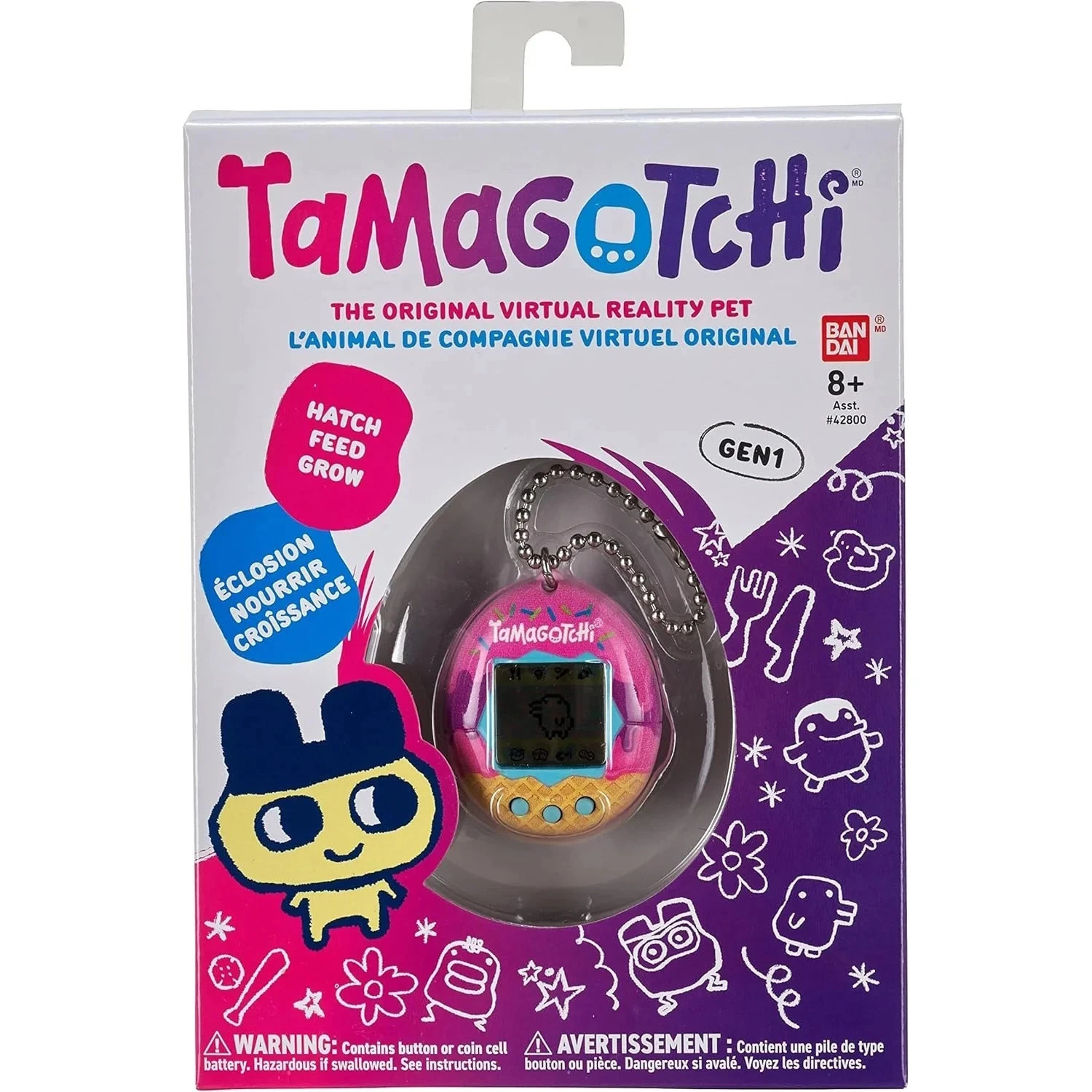 Tamagotchi Original Virtual Reality Pet: Ice Cream - Gen 1 NIP/Free Shipping