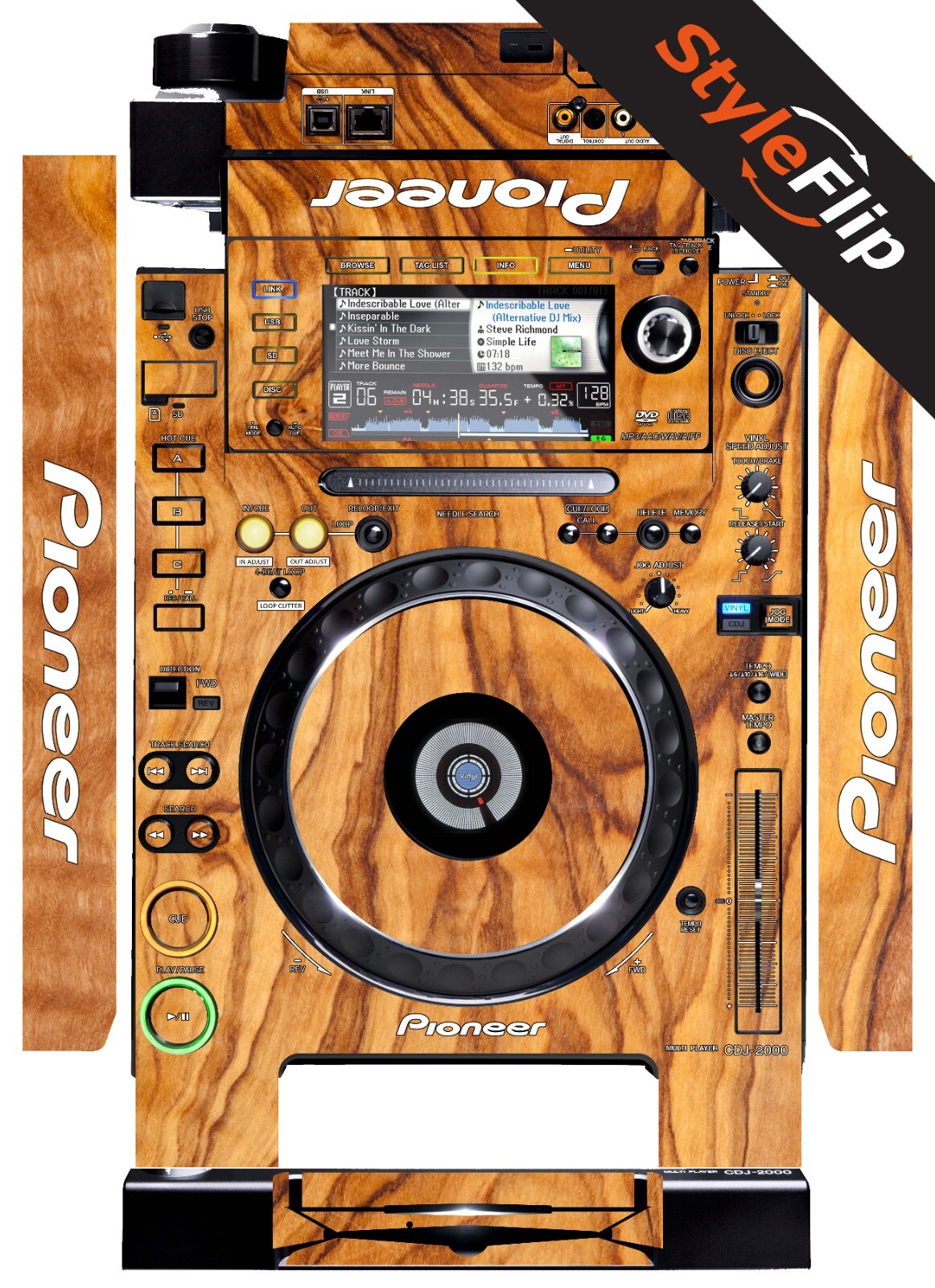 Pioneer CDJ-2000 Skin | Wood #6 | Protective Decal | StyleFlip Skins