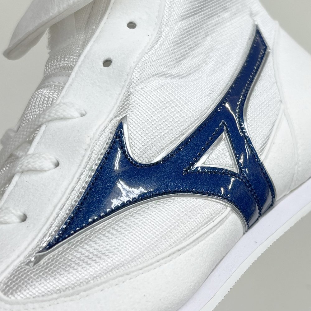 Mizuno Short Boxing Shoes Easy Spectra White × Navy Line BM509 26-28.5cm Japan