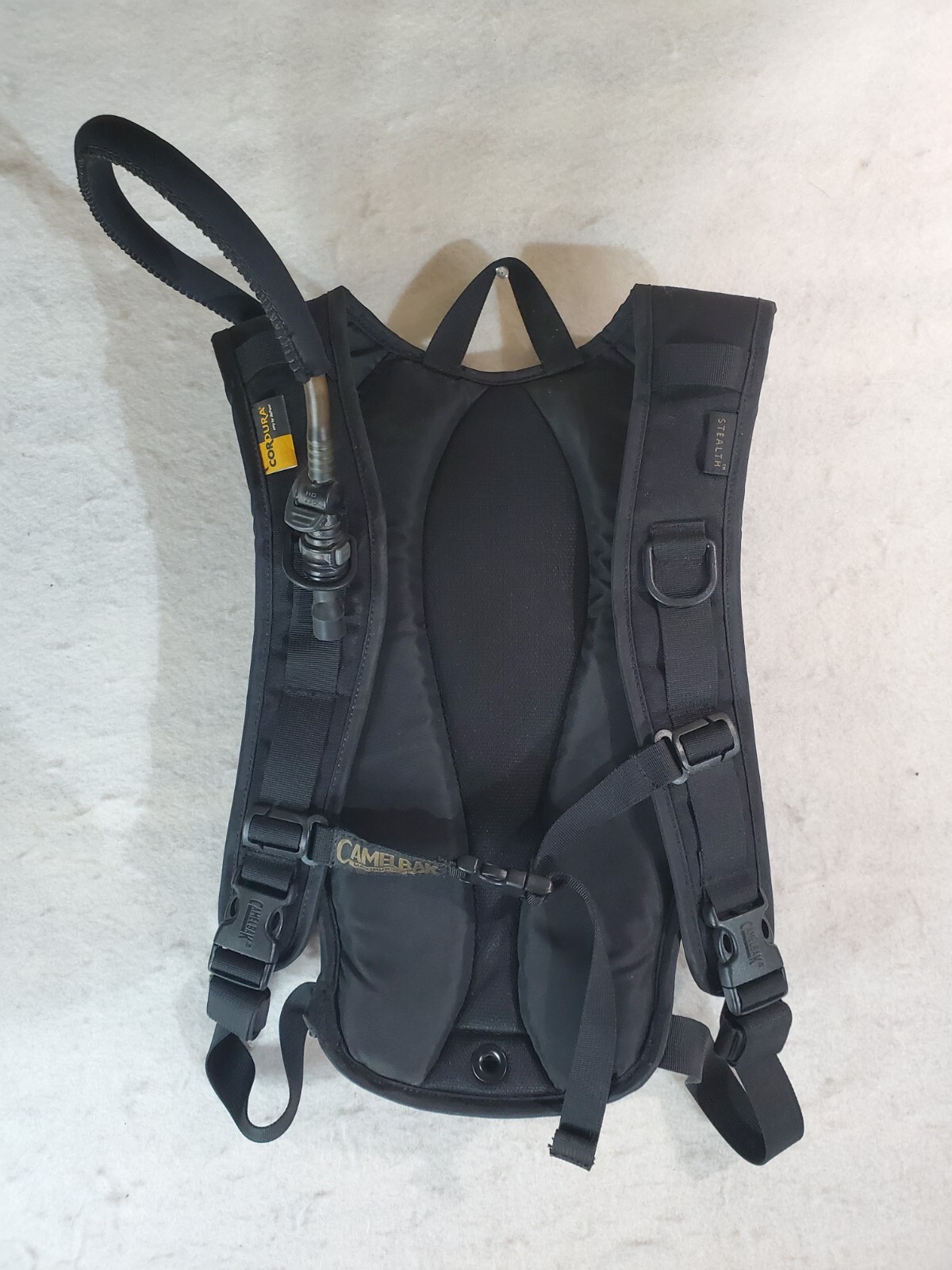 Camelbak Maximum Gear Stealth Hydration Backpack w/ Bladder - Black Adjustable